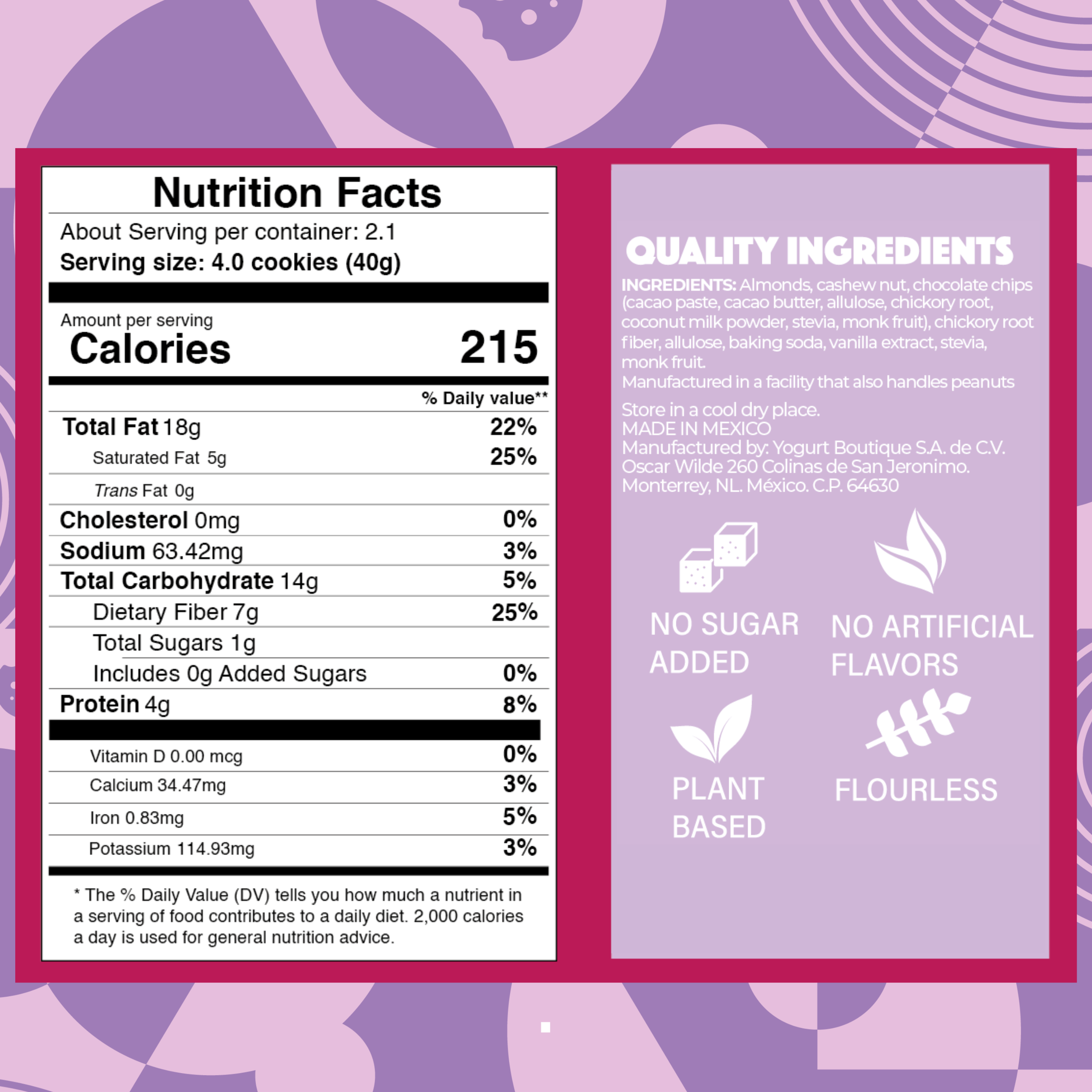 Flourless cookies midnight - Terzetto