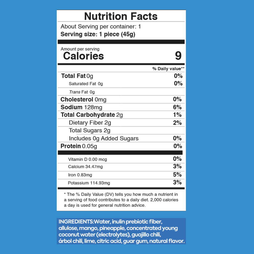 8 PACK - TERZETTO Electrolyte pop spicy chamoy